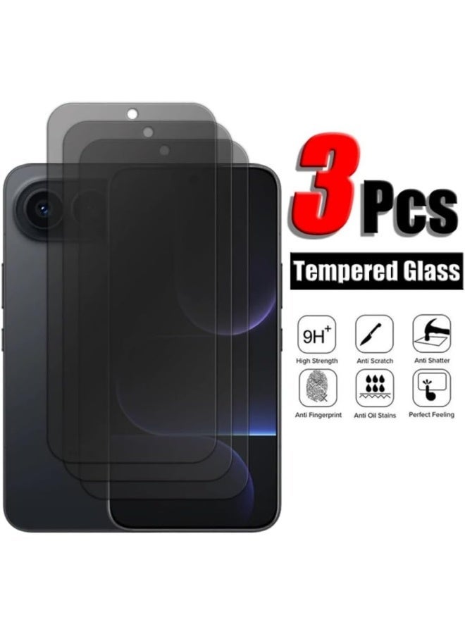 3-Pack Privacy Screen Protector for Honor 500 Pro 5G, 360° Anti-Peeping Tempered Glass Film 【Bubble and Dust-Free】 9H Scratch-Resistant  Shatterproof Film - Image 2